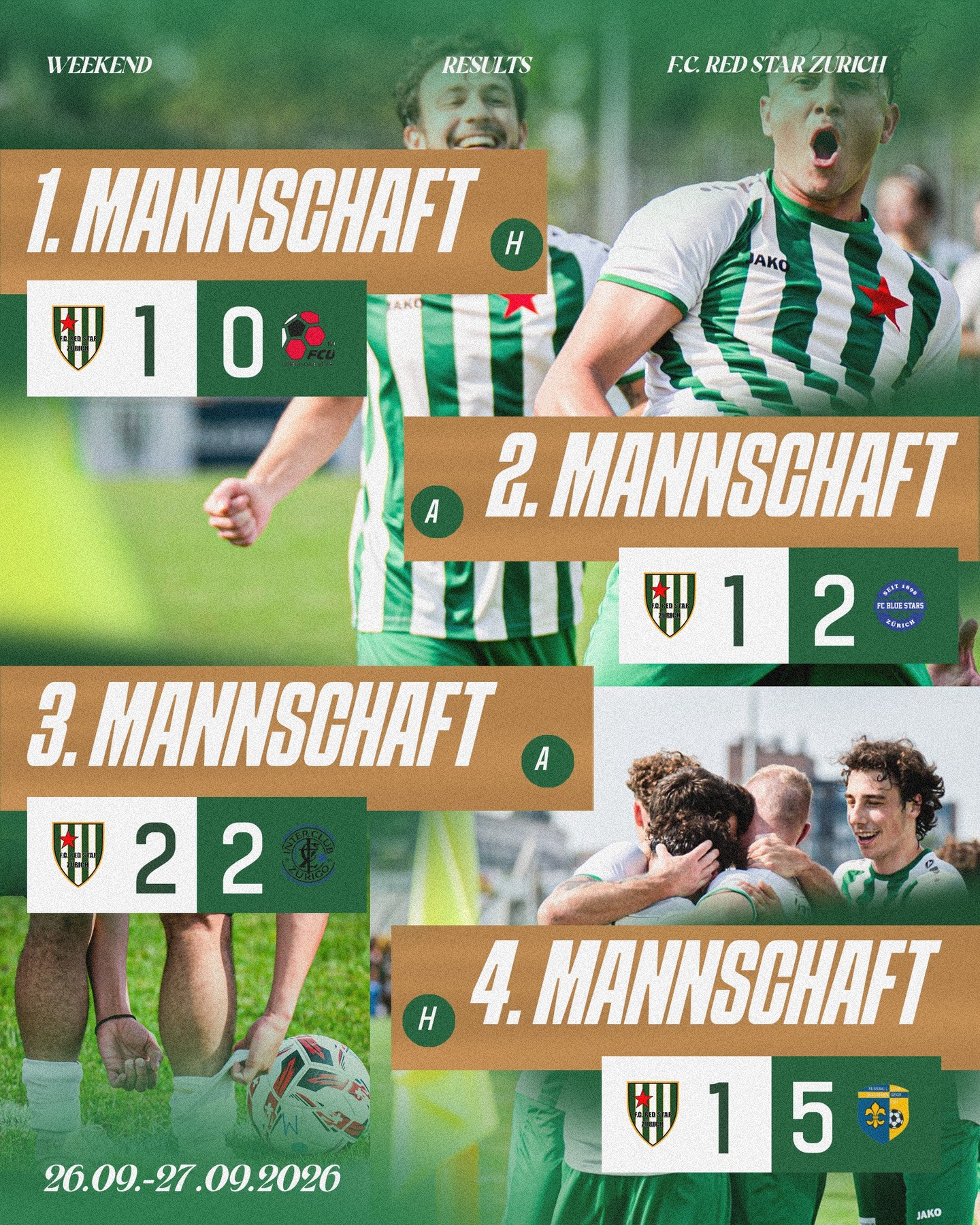 UNSER WOCHENENDE ⚽️

Gespielt, abgepfiffen, ausgewertet. Alle Ergebnisse oben ⬆️

Blick nach vorn – am nächsten Wochenen