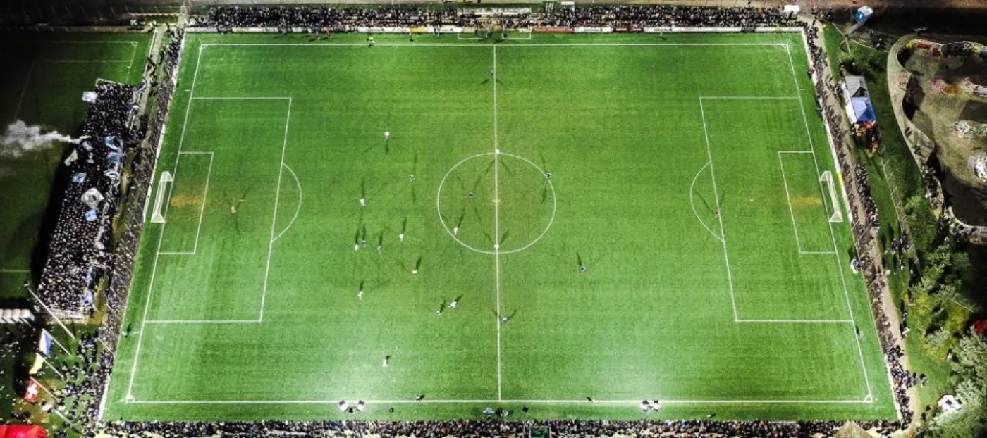 Die ausverkaufte Allmend Brunau beim Cupspiel gegen den FC Zürich 2018